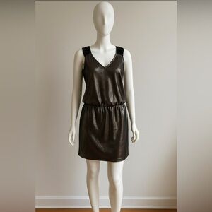 NWT Suite Blanco Woman Silver Black Mini Dress Size M Holidays Party Cocktail